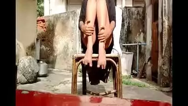 XXX movie com outdoor stripping and seduction video of a slim beauty