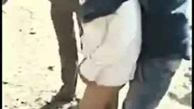 Cheating girlfriend is caught fucking outdoor with lover, Desi mms XXX sex