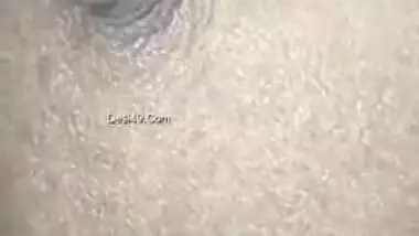 Close-up XXX video of the Indian man playing with wife's nipples