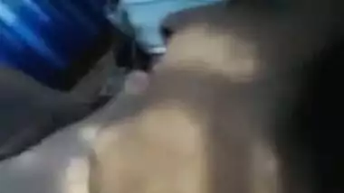 Indian wife performs a sex show with guy licking her XXX boobs