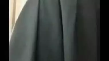 Boy is out but the camera is on so he can see Desi chick's XXX breasts