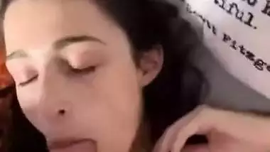 Babe taking long dick