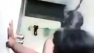 Man makes XXX clip of him fucking chubby Desi spouse in the bathroom