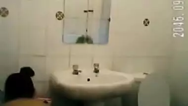 Spy in bathroom