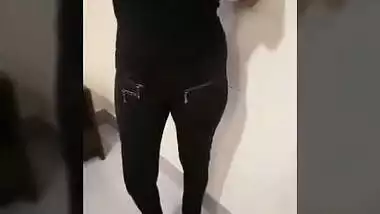 Teen busty Desi poses half-naked on sex camera in her solo XXX show