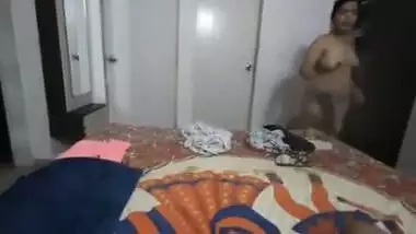 Most Demanded Priya Bhabhi Wearing Cloths Video Record By Hubby Part 2