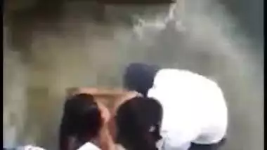 Nude Indian XXX girl gets hard fucked on a rooftop on cam MMS