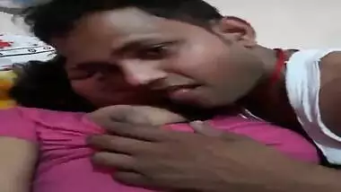 Horny Desi guy worships partner's XXX nipples before chudai begins