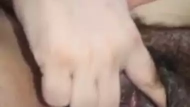 Horny Desi BBW dives fingers into vag in the masturbation porn video