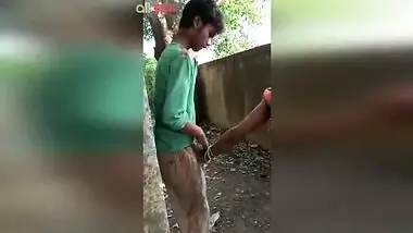 Desi aunty blowjob to her nephew! Caught on cam and on the net