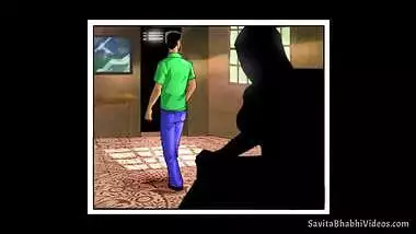 Desi Savita Bhabhi has boobs kissed by Devar in this comic XXX video