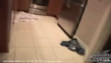 Pretty eyed colombian girl giving me a private dildo show and lap dance