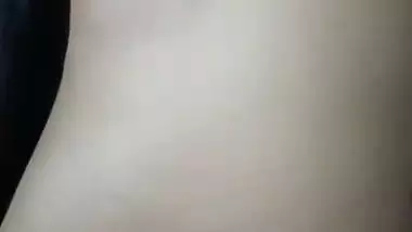 Husband pressing wife boob before sex at home viral MMS