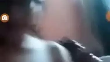 Desi girl shows of her XXX boobs for the sex friend on the other side