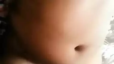 Man XXX records his hot Desi wife nude and teases her hairy cunt