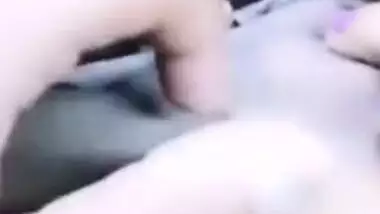 Husband comes up to his hot Desi wife and XXX fingers her wet cunt