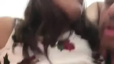 Super busty Punjabi girl breast-feeding BF