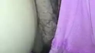 Man finds Indian MILF sleeping and pulls panties aside filming porn on camera