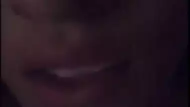 Young gal in red lingerie teases her XXX Desi pussy for the camera