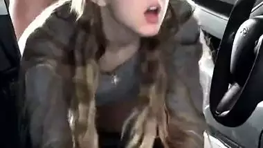 Cheating Babe Regretting while Having Sex with Boyfriend’s Best Friend in the Car