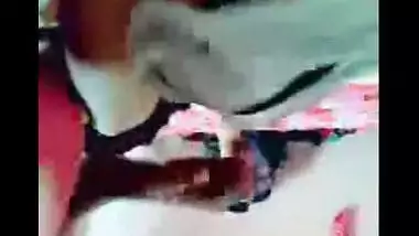 Free sex scandal mms clip of naughty bhabhi first time with young boy