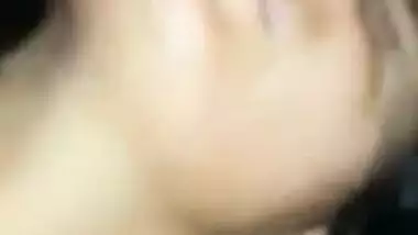 Horny Indian XXX girl tasting her boyfriend’s big dick on cam MMS