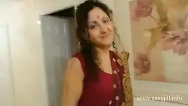 Young sister in law from Assam seduces brother in law on valentine's day in red saree POV Indian