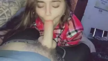 Cute and innocent looking native teen sucks down daddy like a good girl