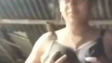 Bengali village girl bra removed and boobs pressing