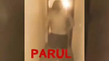 Two eccentric Desi students perform strip XXX show in the corridor