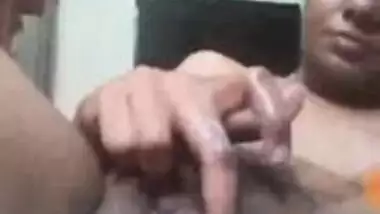 Horny Tamil girl showing and very hard fingering on video call Part 2