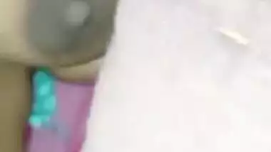 Sleeping desi girlfriends big boobs pressing and recording by Boyfriend part 1