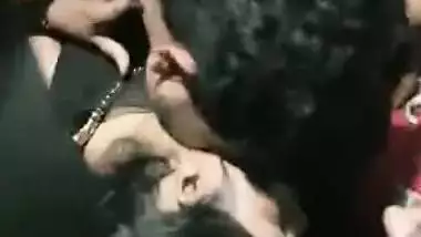 Desi girl stuck between boys n boobs enjoyed by group of friends ready for gangbang