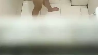 Neighbor desi aunty Shower spy video
