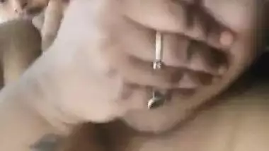 Big Boobs Aunty screaming covering her own mouth fucked hard by young boy