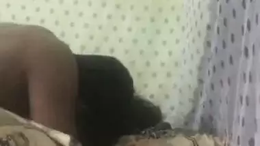 Desi wife unhappy with her man as he is recording with audio
