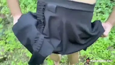 Desi outdoor sex of a girl fucking in the jungle