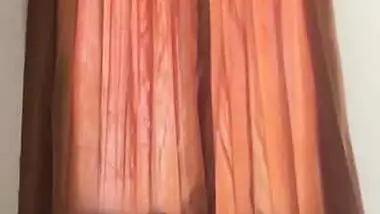 Young couple show on bed