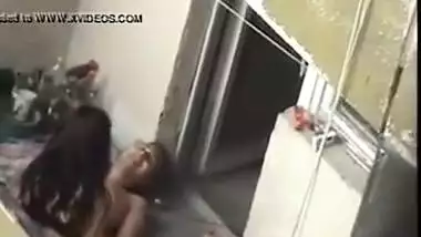 Indian sex video of a slim college girl having sex on the balcony