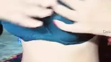 Young Desi woman takes clothes item by item finally showing off XXX tits