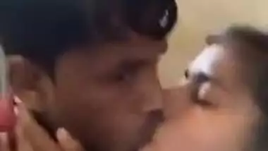 Indian witch takes the edge off kissing loved man before the camera