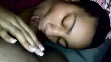 Gf sucking dick for 1st time teasing suck recorde