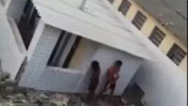 Unsatisfied aunty is caught fucking outdoor with brother of hubby, Desi mms