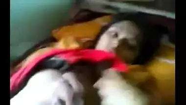 Desi home sex clip of young village girl with next door guy