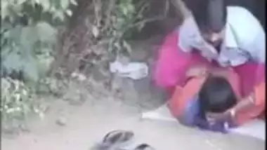 Tamil couple banging outdoor in a jungle gets caught on a , desi sex mms