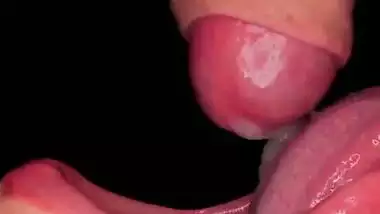 Mindblowing Indian blowjob and cum swallowing