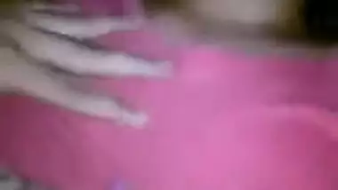 Chick in pink top can't fall asleep because of Desi perv filming her