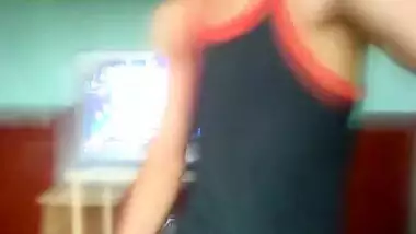 Tricky Indian boy with erect XXX cock wants GF to stroke it gently