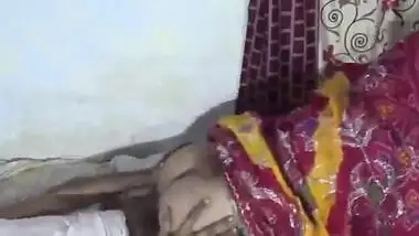 Desi shy wife sucking and fucking on the husband riding on with Clear Hindi Audio