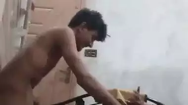 Skinny guy records his hardcore desi porn with his stepmom